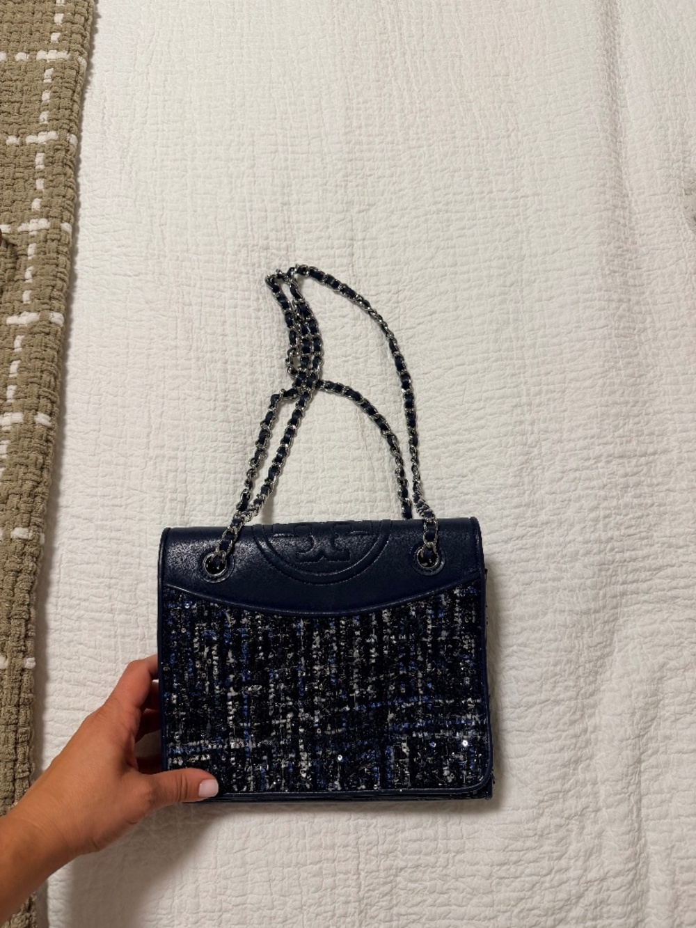 Tory Burch Navy Shoulder Bag
